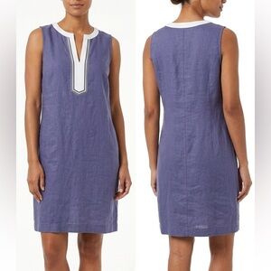 Tommy Bahama Purple and White Sleeveless Dress